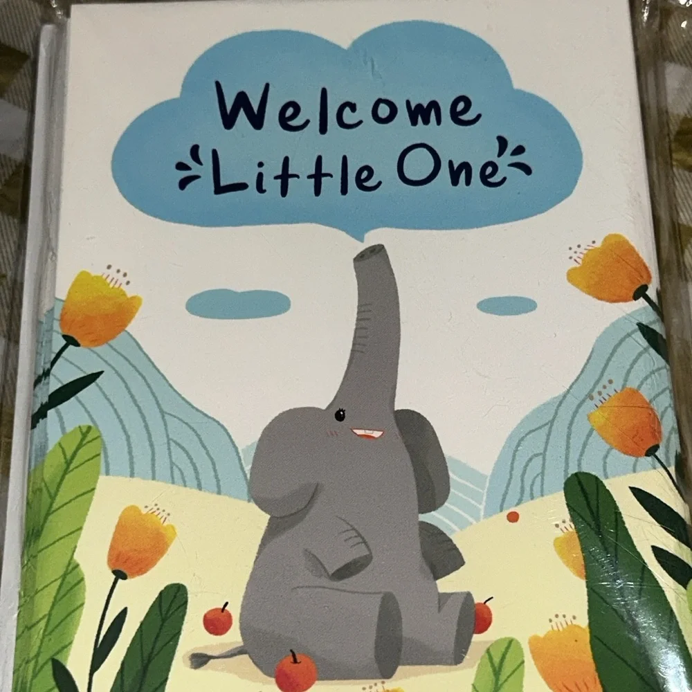 NWT 25 Guests Elephant Baby Shower Party Invitations Welcome Little One